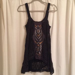 Free people knit embellished tunic